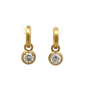 1 Carat Diamond Convertible Drop Earrings in 18k