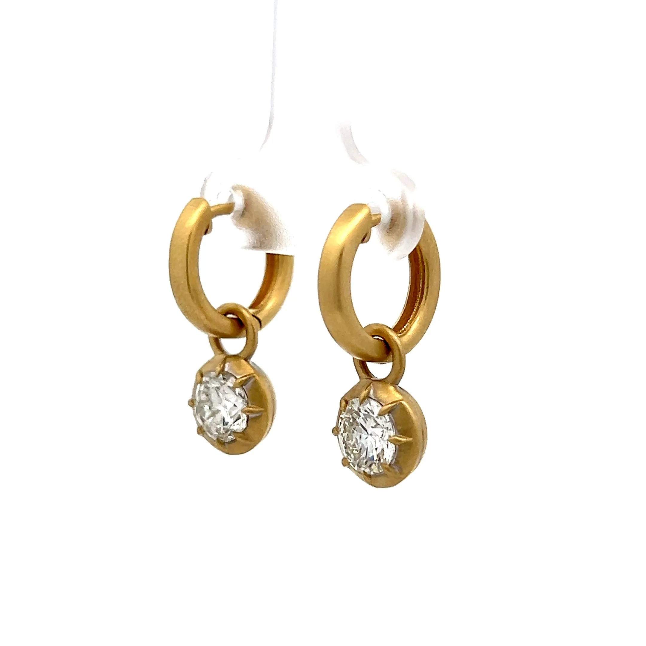 1 Carat Diamond Convertible Drop Earrings in 18k