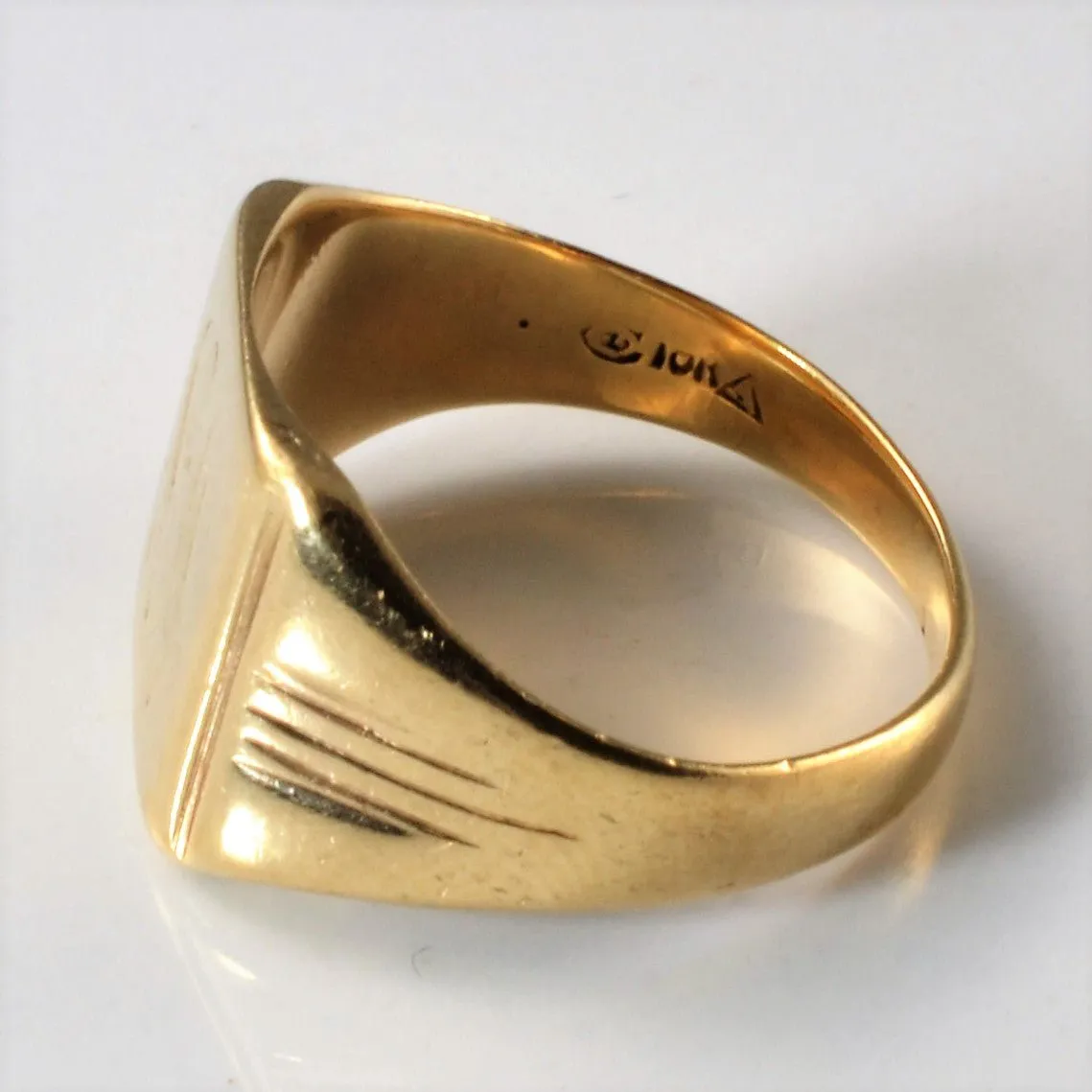 10K Gold Canadian Signet Ring | SZ 7 |