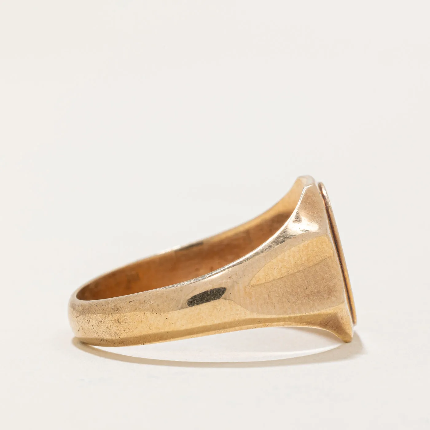 10k Yellow Gold "CJC" Signet Ring | SZ 11.5 |