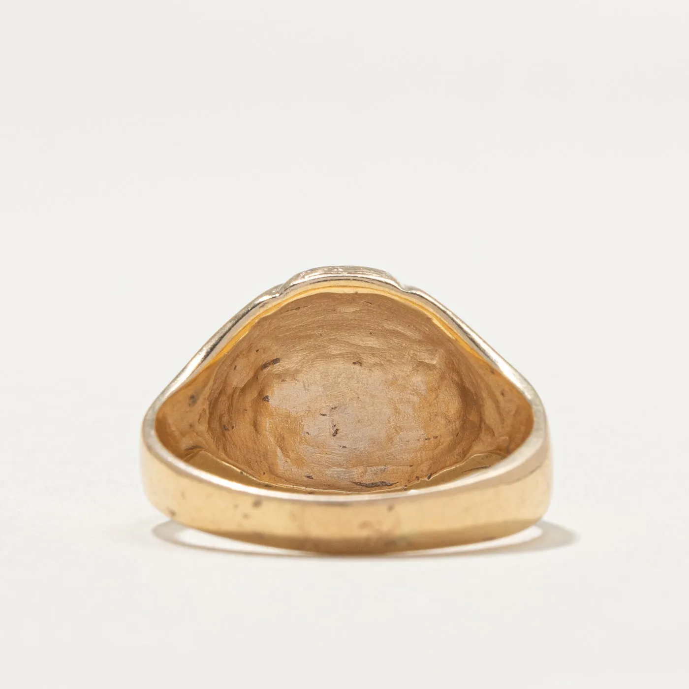 10K Yellow Gold "DG" Initital Signet Ring | SZ 9.25