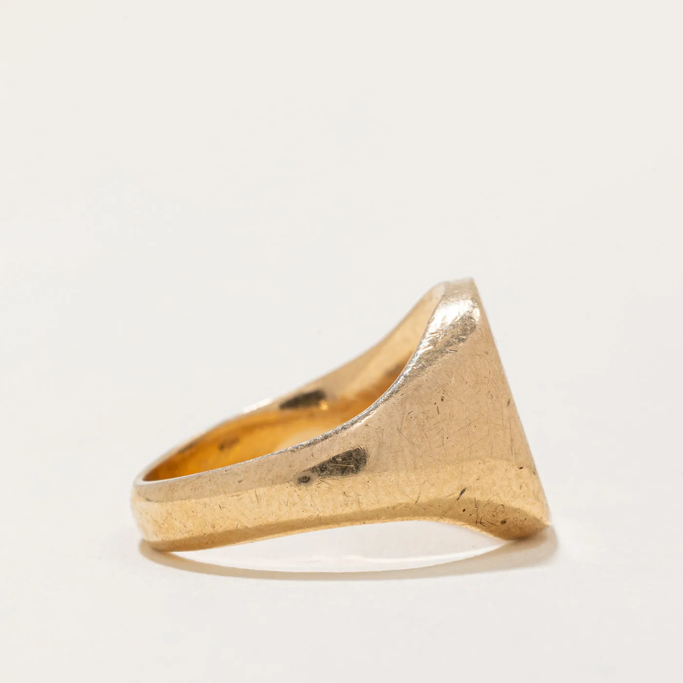 10k Yellow Gold 'R' Signet Ring | SZ 6 |