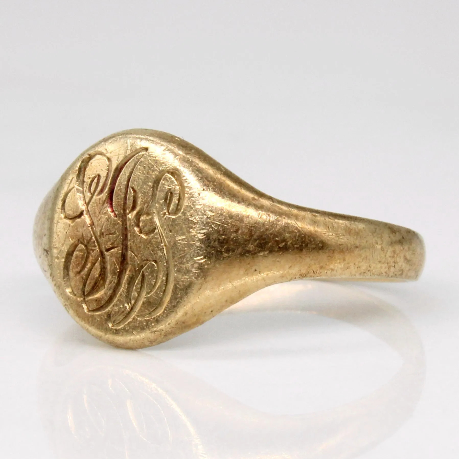 'Birks' 10k Yellow Gold Signet Ring | SZ 5 |