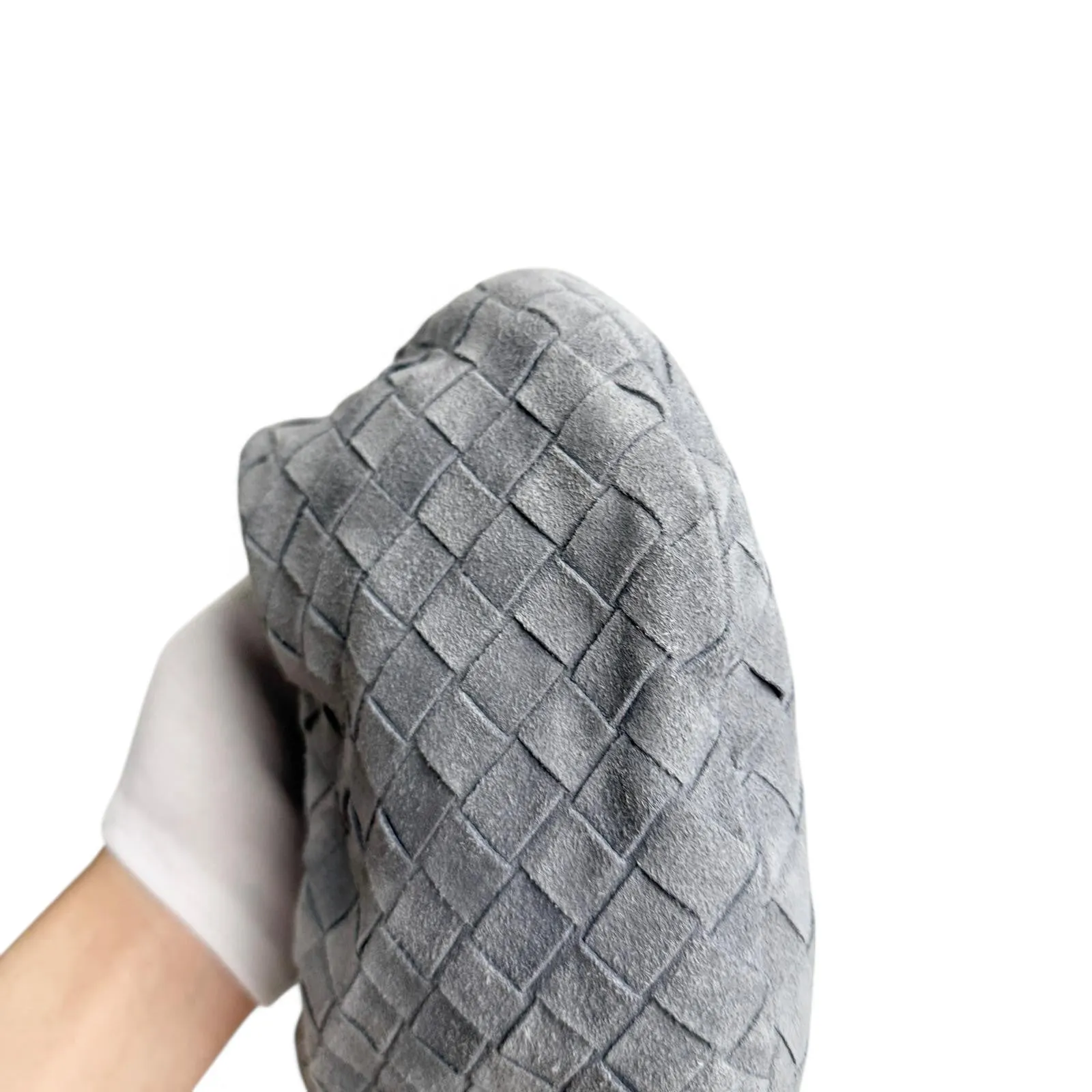 Bottega Veneta Jodie Mini Stone Grey Suede Gold-tone Hardware
