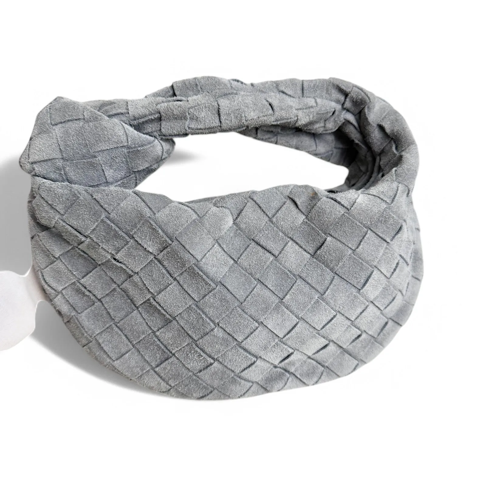 Bottega Veneta Jodie Mini Stone Grey Suede Gold-tone Hardware