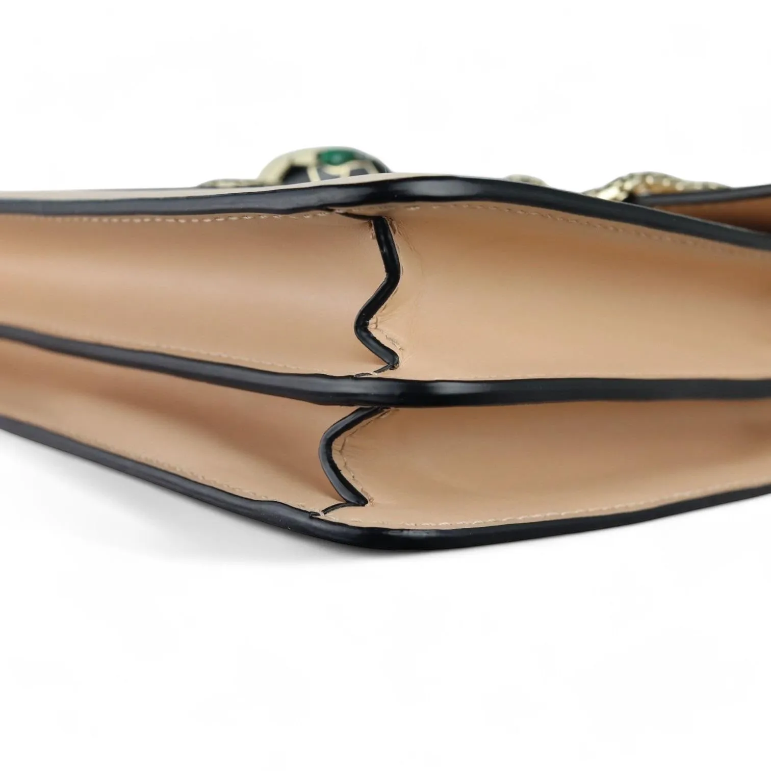 Bulgari Serpenti Forever White Agate Calfskin, Gold-tone Hardware