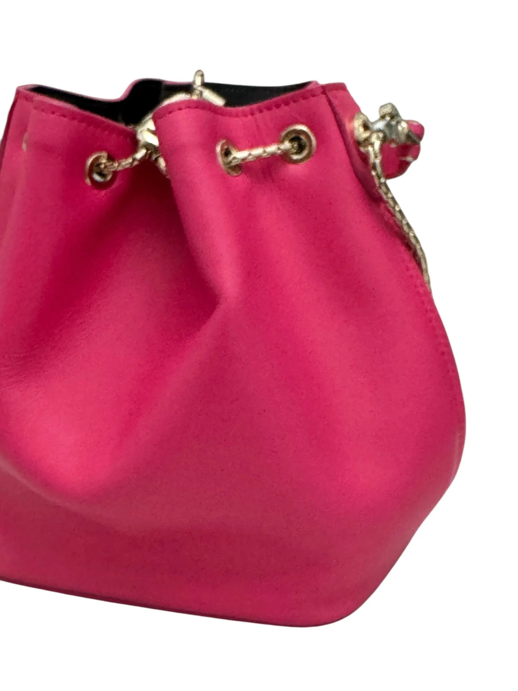 Bvlgari BV Serpenti Forever Bucket Bag Fuschia Calfskin Gold-tone Hardware