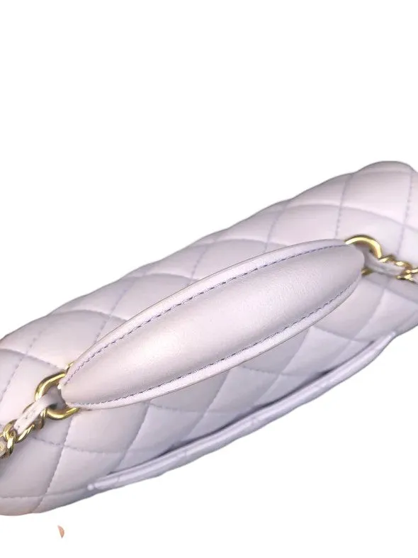 Chanel 21K Lilac Mini Top Handle Light Gold-tone Hardware