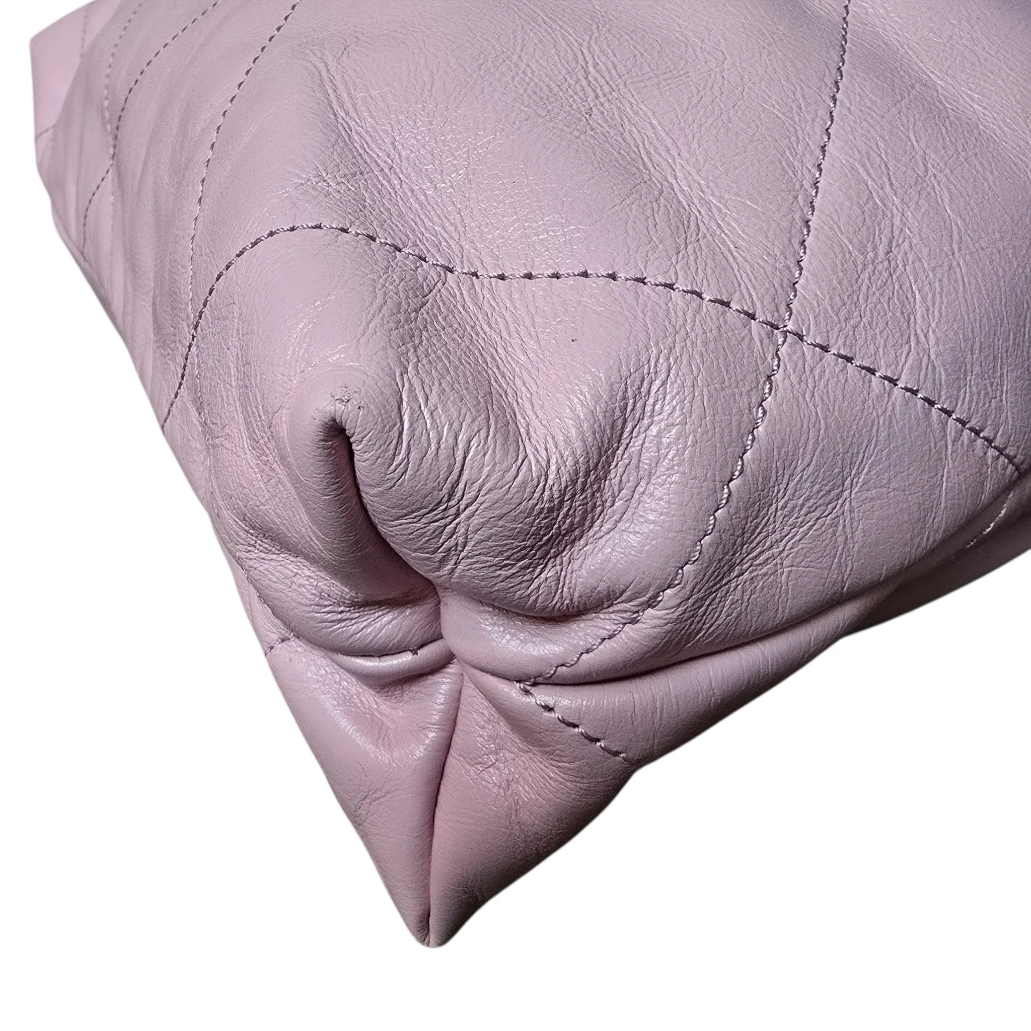 Chanel 22 Small Pink Calfskin, Gold-tone Hardware