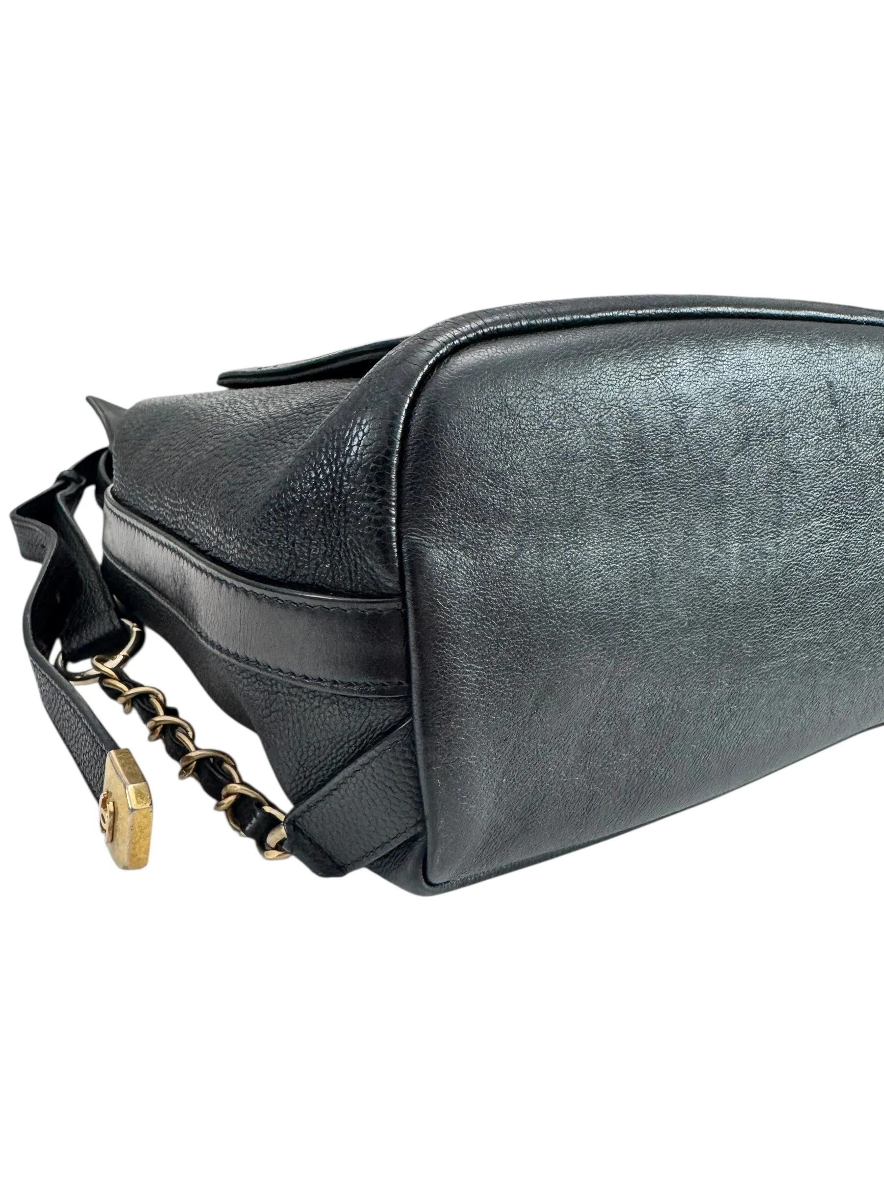 Chanel Backpack Black Caviar Gold-tone Hardware