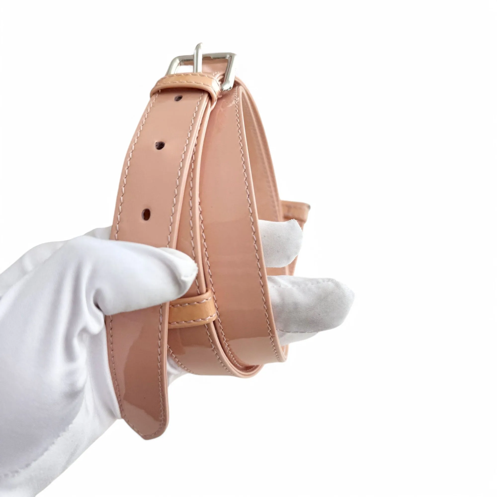 Christian Dior Lady Dior Medium Pink Patent Leather Gold-tone Hardware