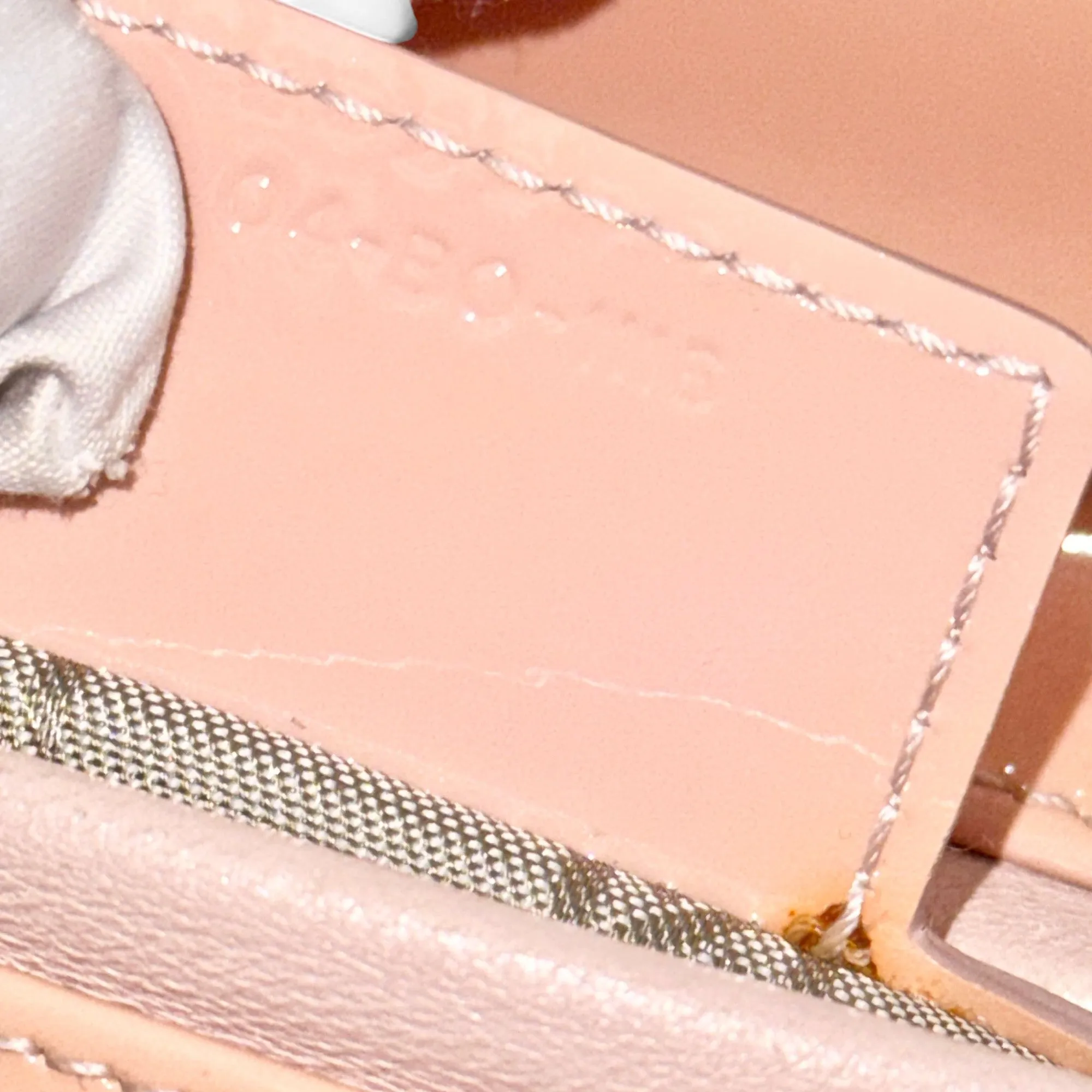 Christian Dior Lady Dior Medium Pink Patent Leather Gold-tone Hardware