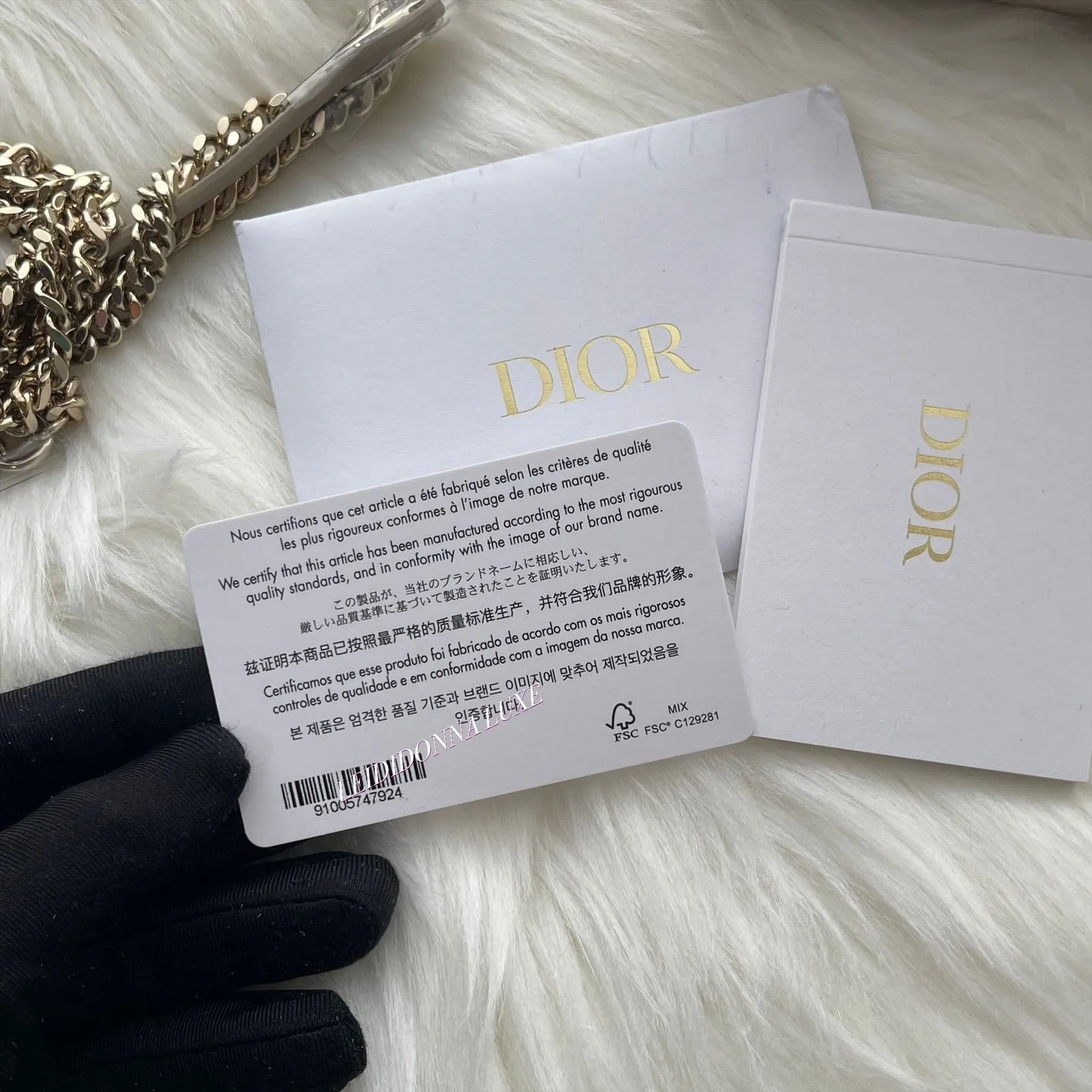 Christian Dior Lady Dior Mini Beige Lambskin Gold-tone Hardware