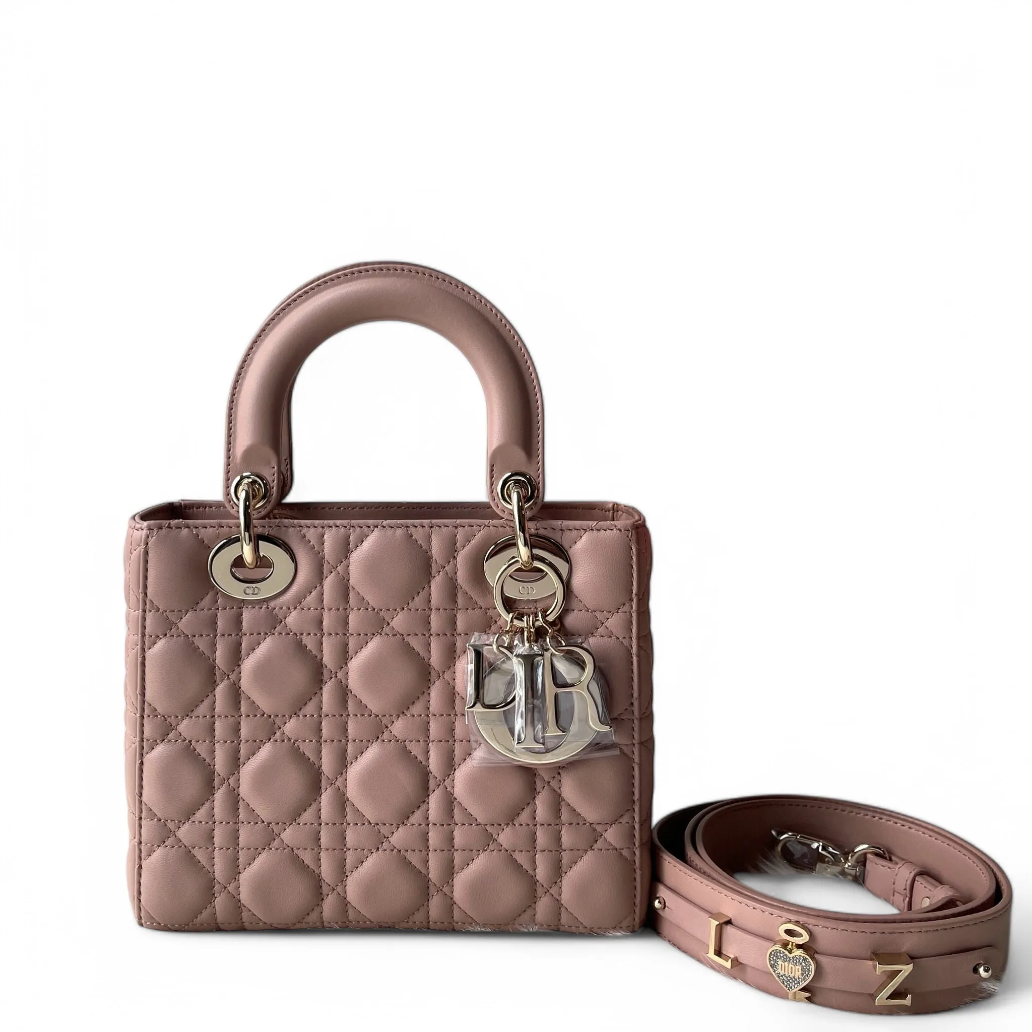 Christian Dior My Lady ABCD Small, Fard Lambskin Gold-tone Hardware
