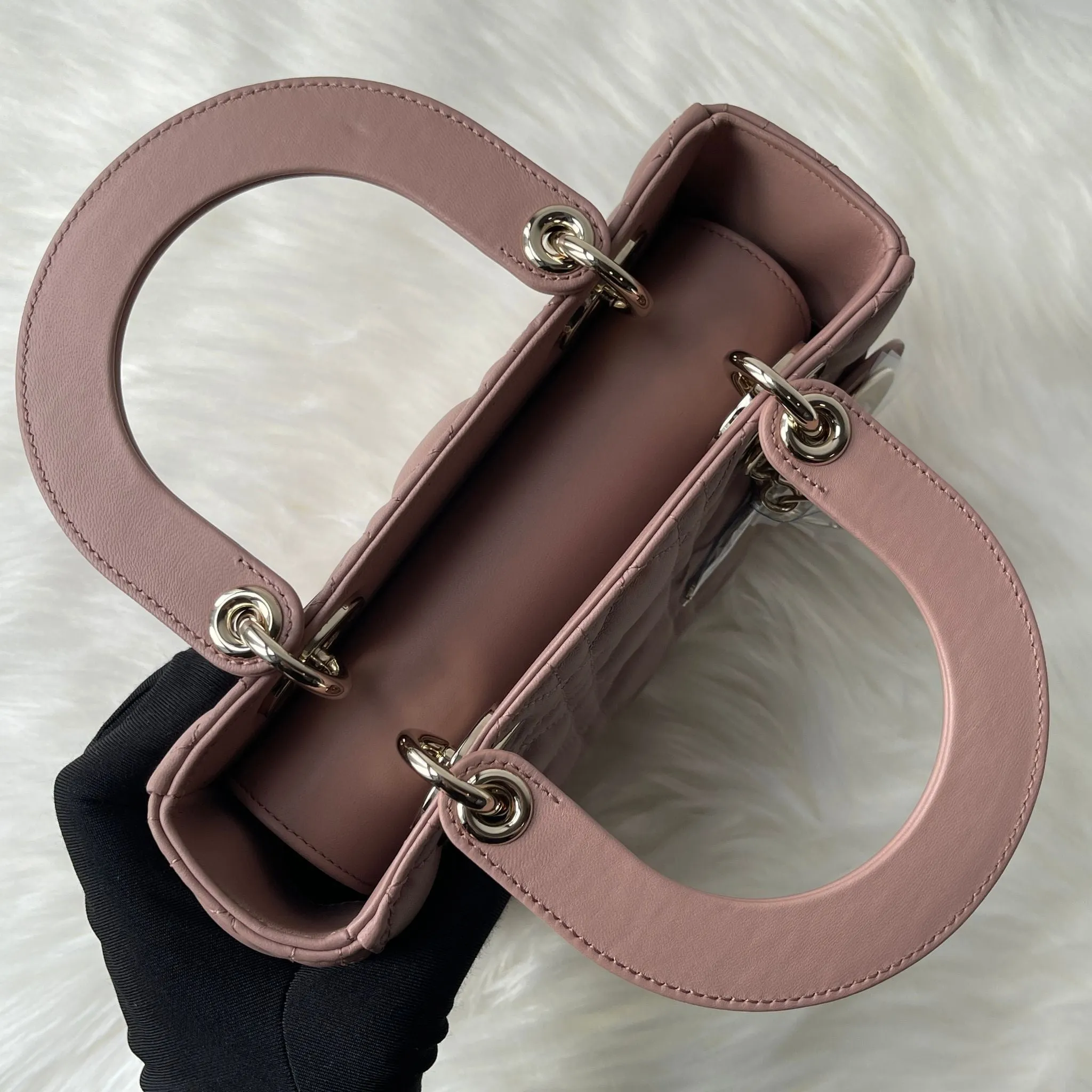 Christian Dior My Lady ABCD Small, Fard Lambskin Gold-tone Hardware