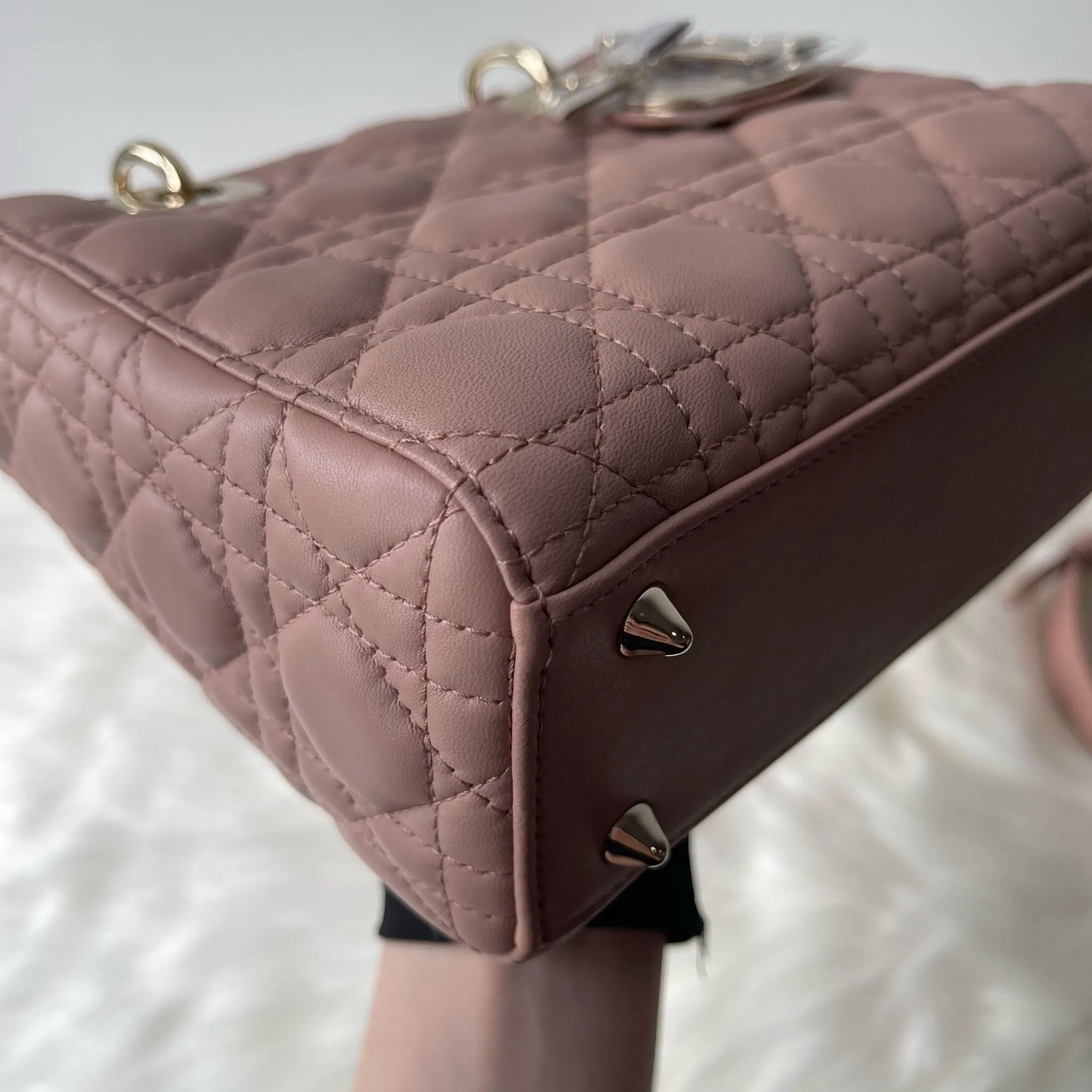 Christian Dior My Lady ABCD Small, Fard Lambskin Gold-tone Hardware