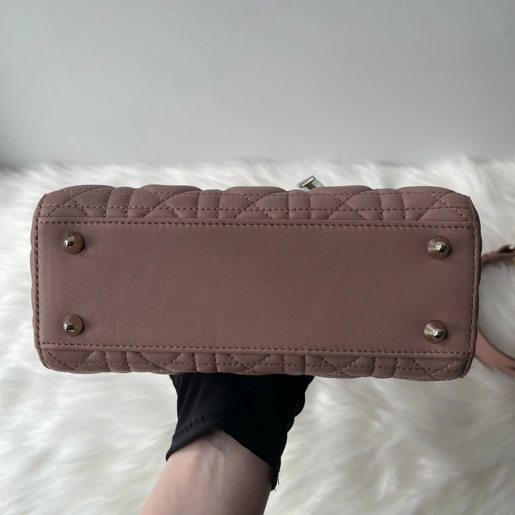 Christian Dior My Lady ABCD Small, Fard Lambskin Gold-tone Hardware