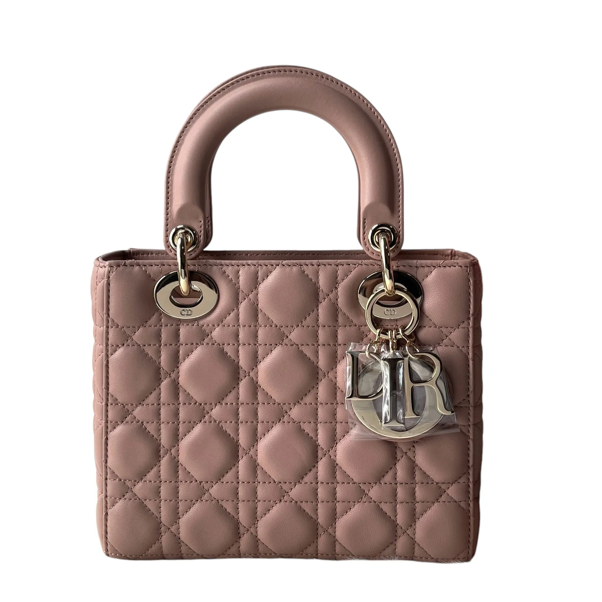 Christian Dior My Lady ABCD Small, Fard Lambskin Gold-tone Hardware