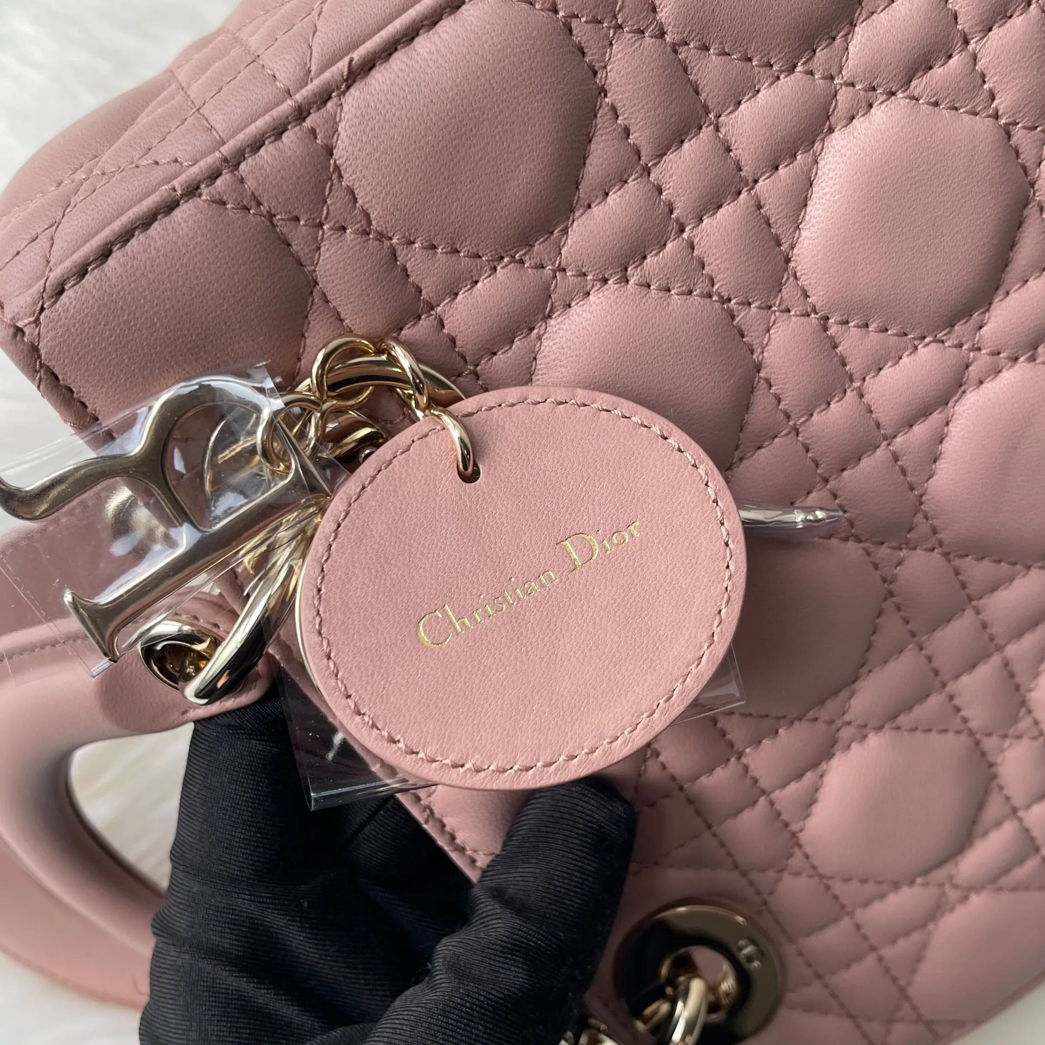 Christian Dior My Lady ABCD Small, Fard Lambskin Gold-tone Hardware