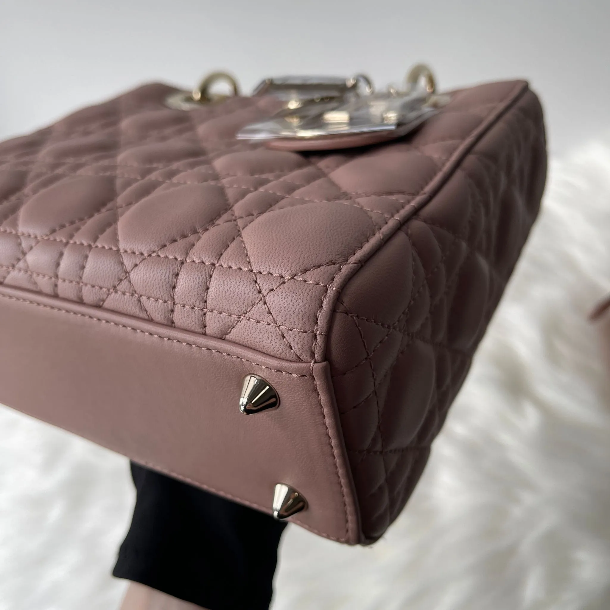 Christian Dior My Lady ABCD Small, Fard Lambskin Gold-tone Hardware