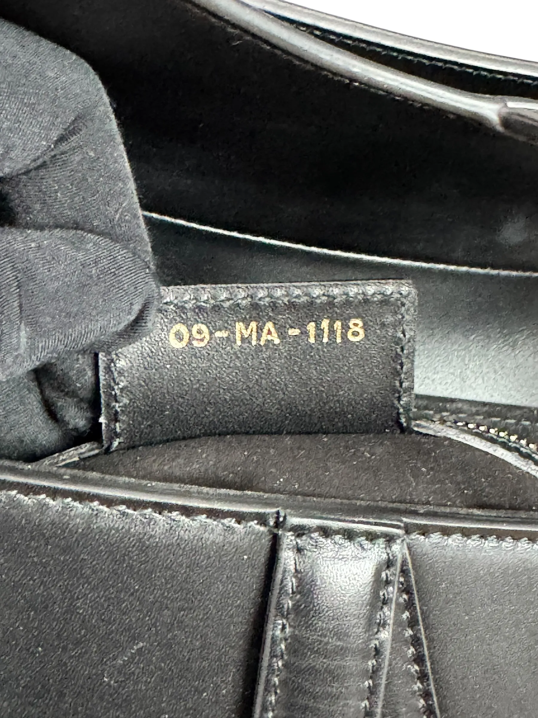 Christian Dior Saddle Bag Medium with Guitar Strap, Black Calf Leather Gold-tone Hardware