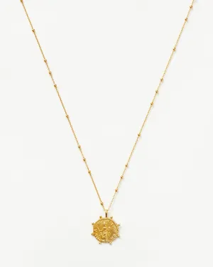 Lucy Williams Beaded Coin Necklace