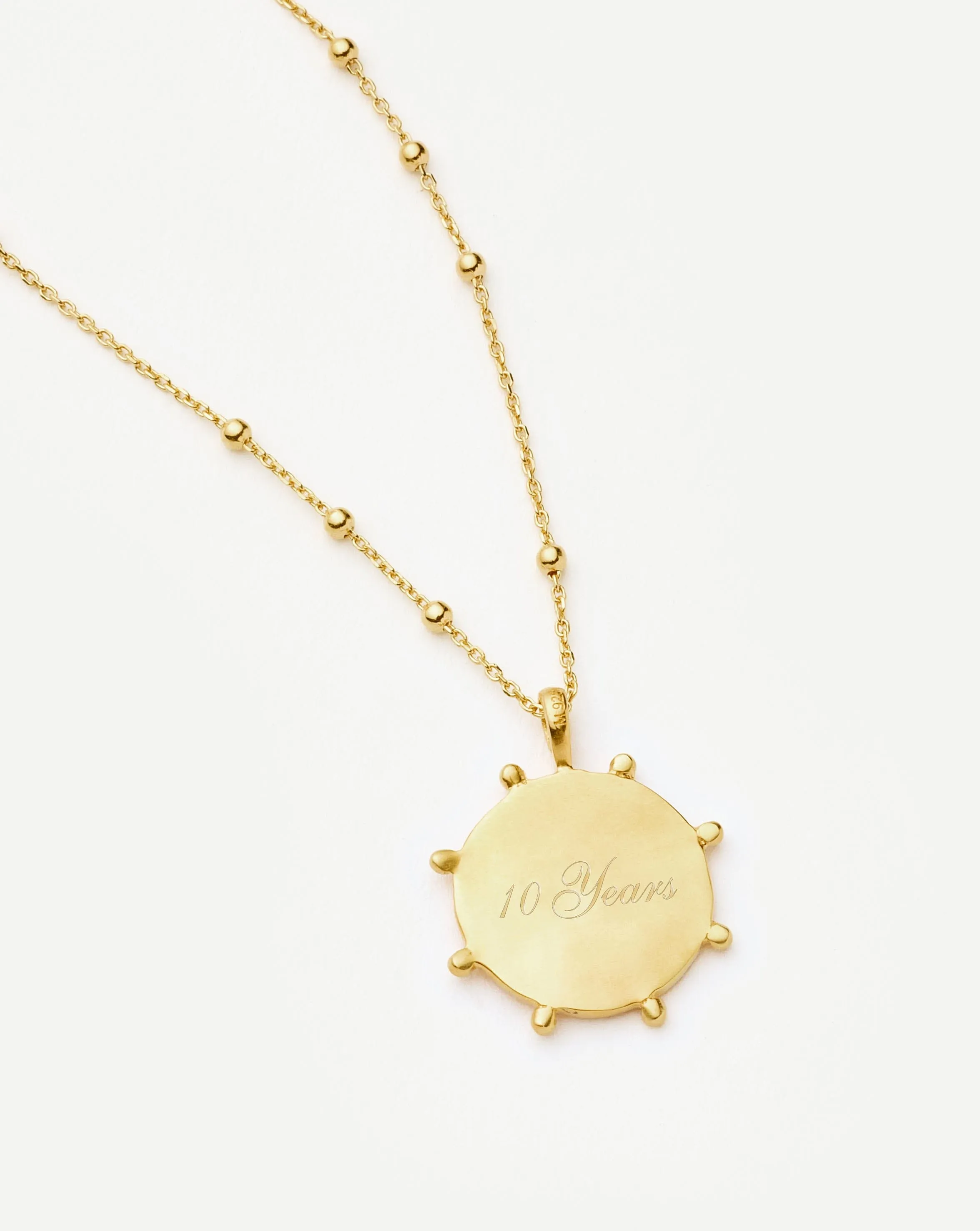 Lucy Williams Beaded Coin Necklace