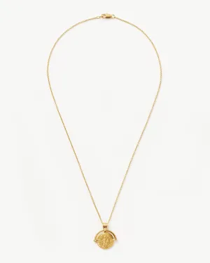 Lucy Williams Long Engravable Roman Arc Coin Necklace