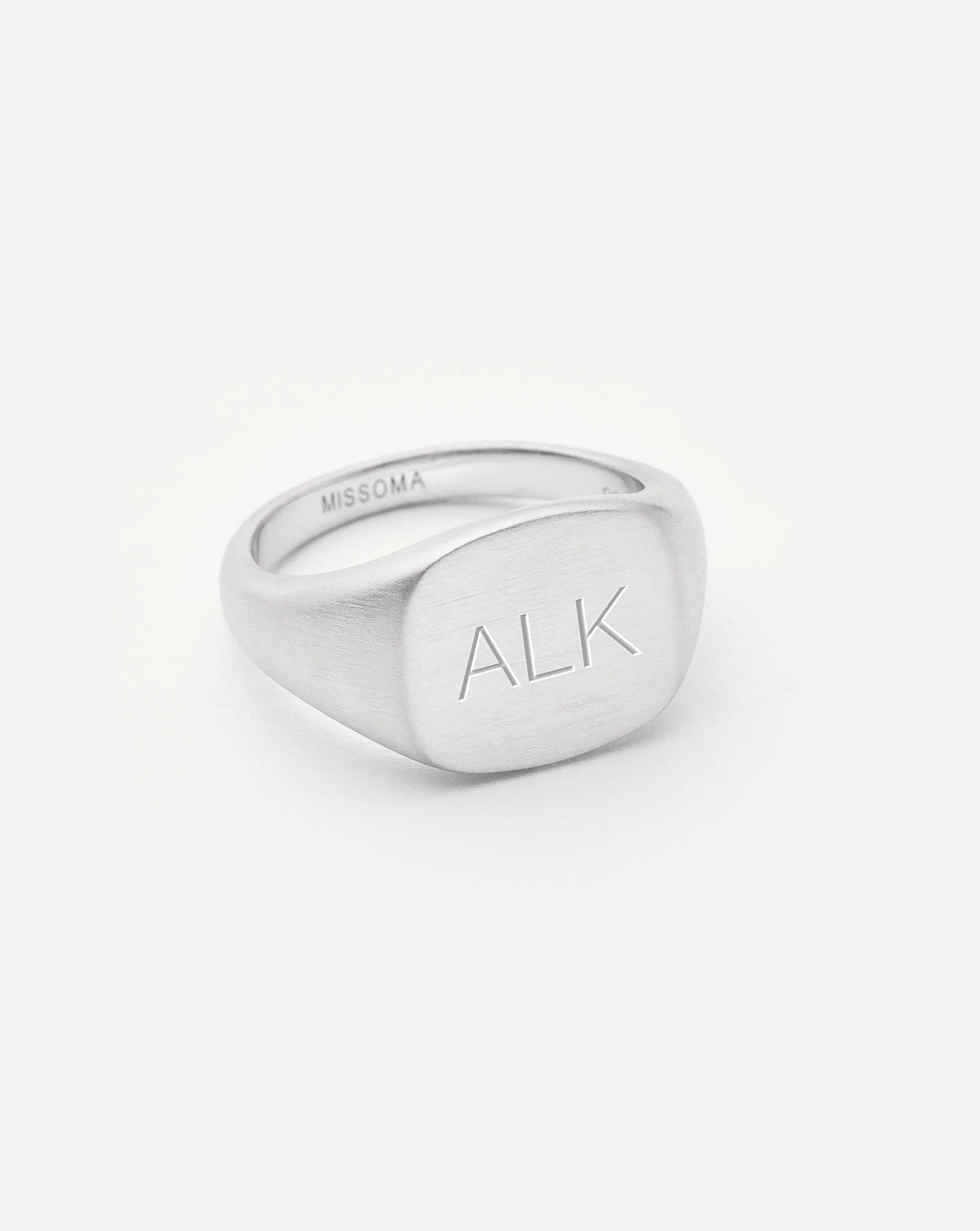 Mens Engravable Signet Ring | Sterling Silver