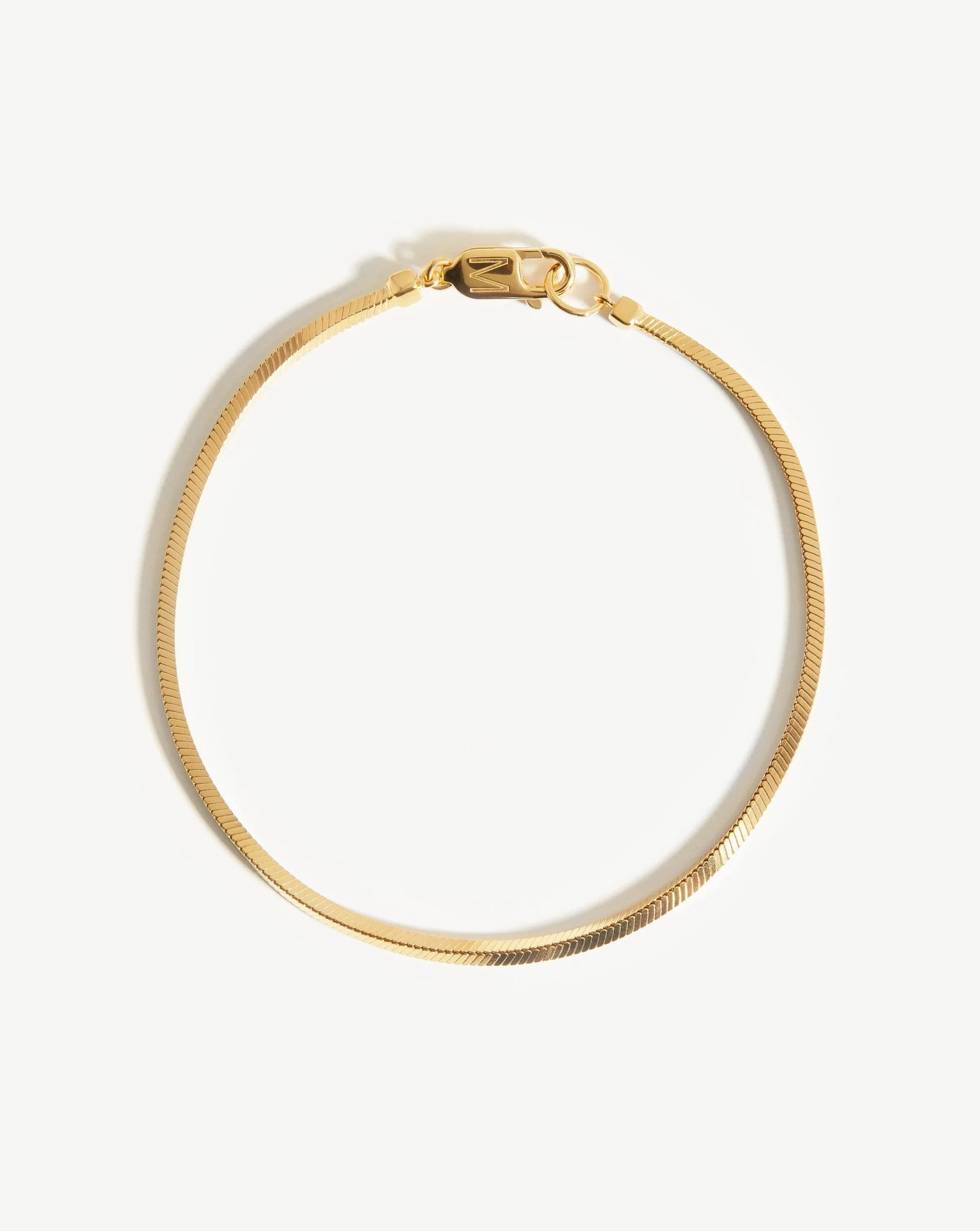 Mens Square Snake Chain Bracelet