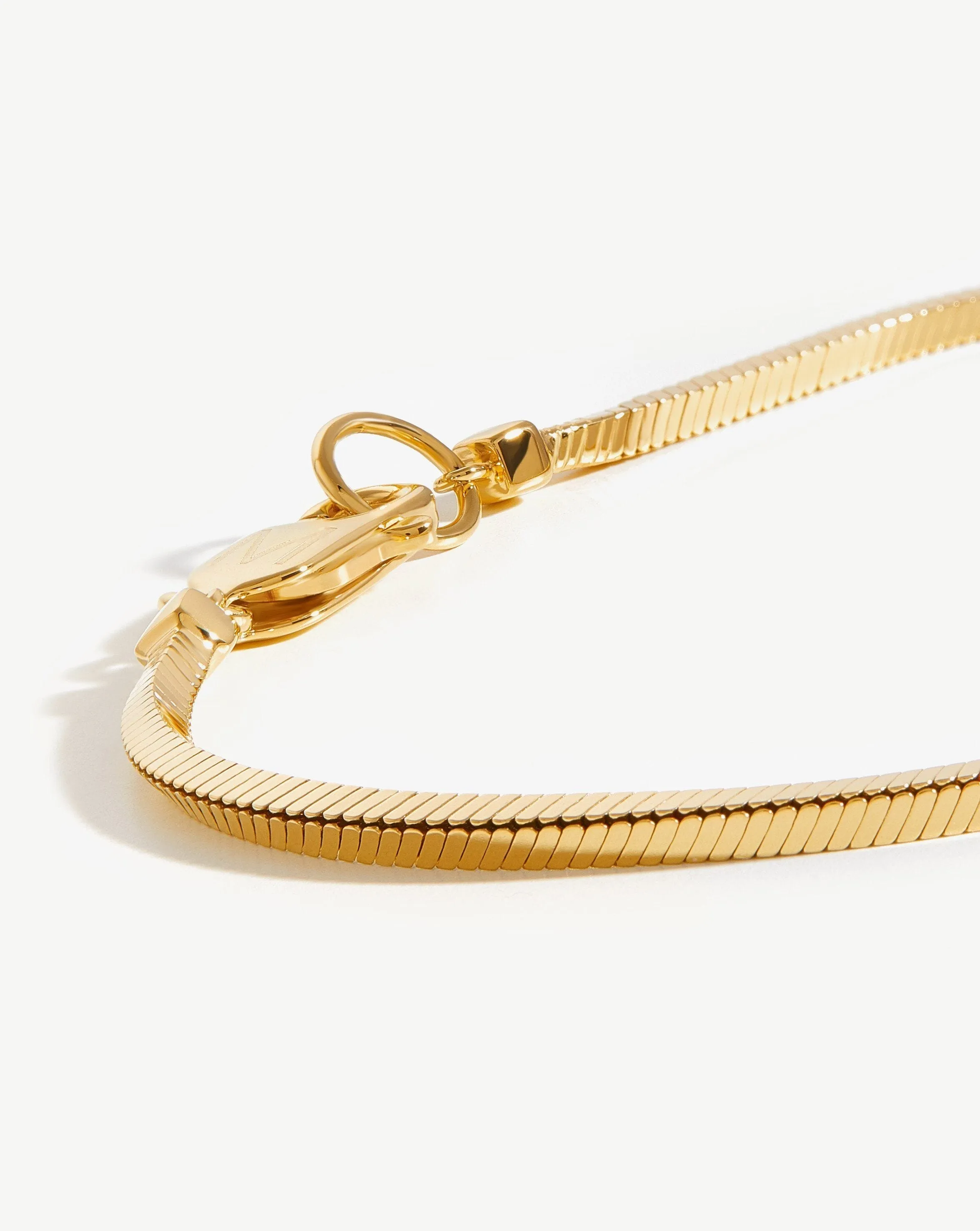 Mens Square Snake Chain Bracelet