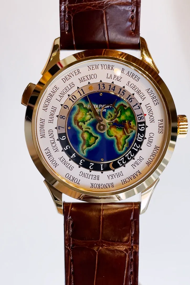 Patek Philippe 40mm  Complications World Timer GMT White Dial Watch 5231J-001
