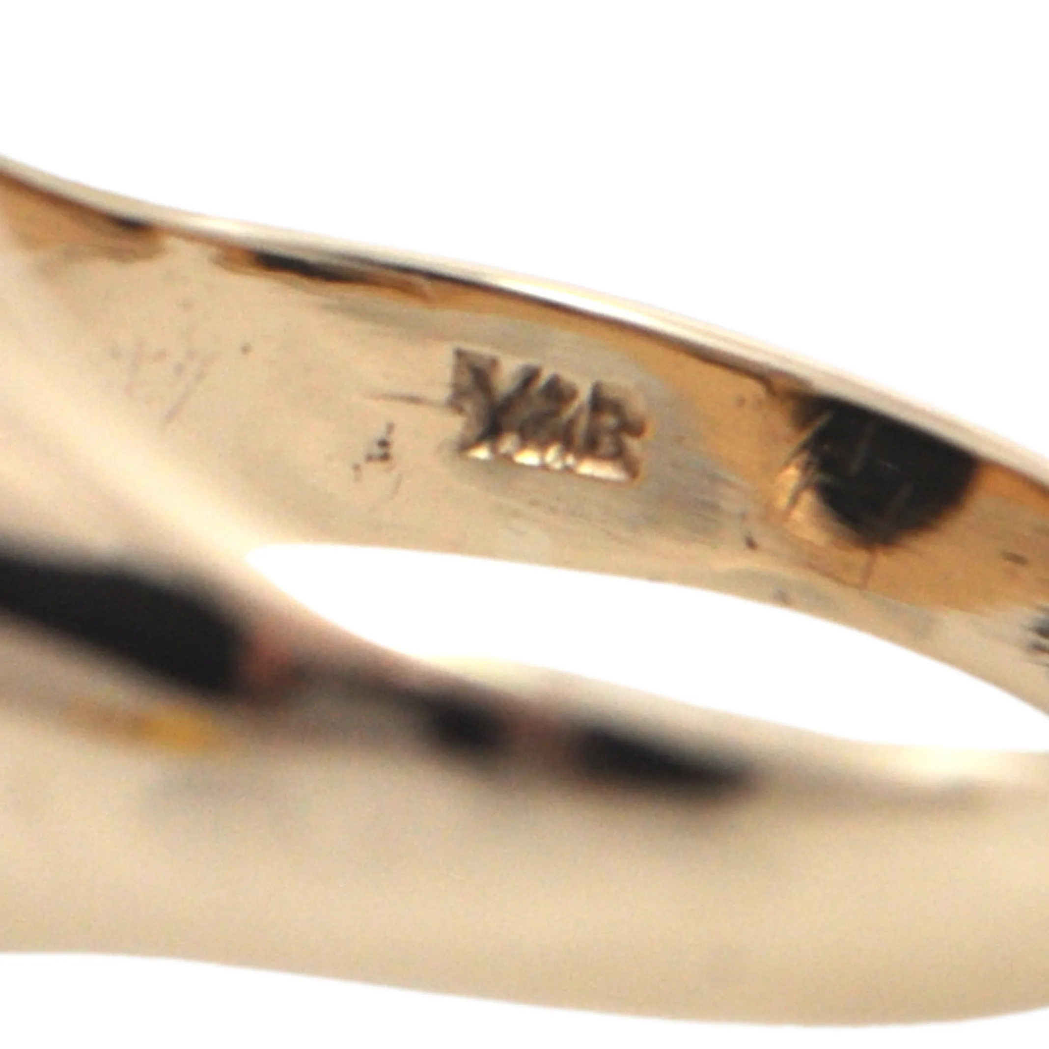 Vintage English (London) Onyx 9k Gold Signet Ring